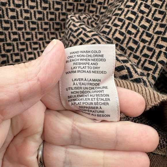 Philosophy Brown Patterned Women's Sweater - Picture 7 of 11